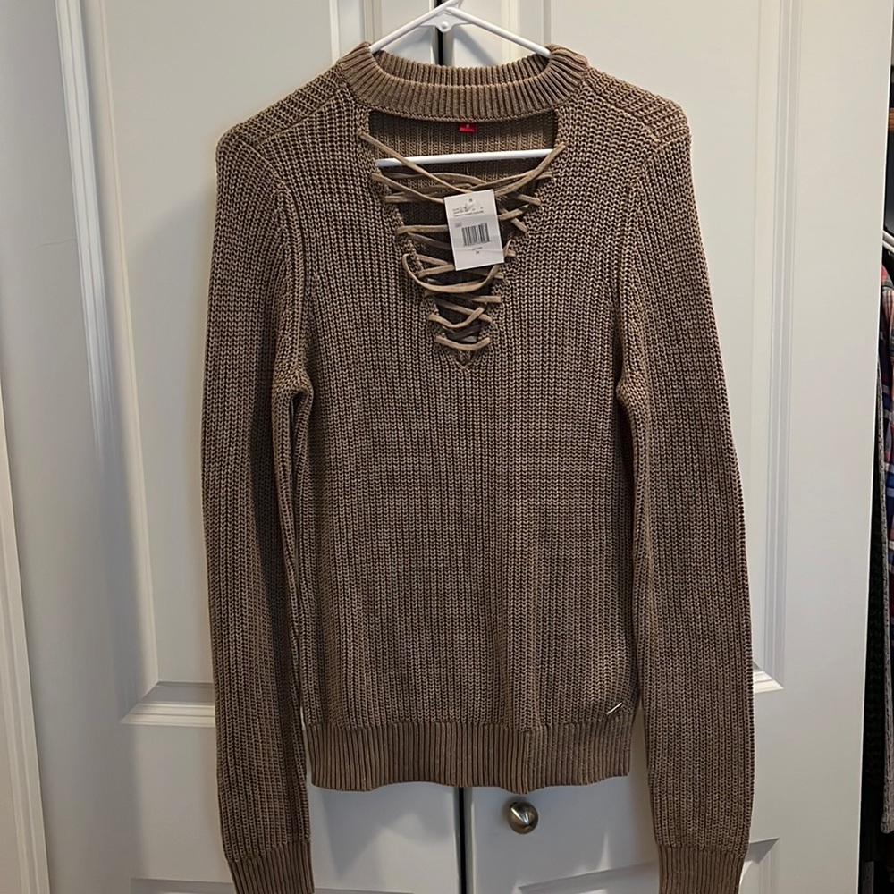 Brand new never worn tags on Guess choker sweater